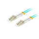Patchcord światłowodowy Mm Lc/Upc-Lc/Upc Duplex 3.0mm 3m Aqua