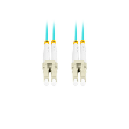 Patchcord światłowodowy Mm Lc/Upc-Lc/Upc Duplex 3.0mm 3m Aqua