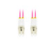 Patchcord światłowodowy Mm Lc/Upc-Lc/Upc Duplex 3.0mm 2m fioletowy