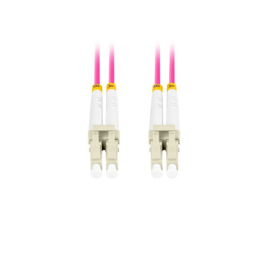 Patchcord światłowodowy Mm Lc/Upc-Lc/Upc Duplex 3.0mm 5m fioletowy