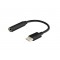 Adapter audio - USB typ C - Mini Jack 3,5mm, AK-35/B