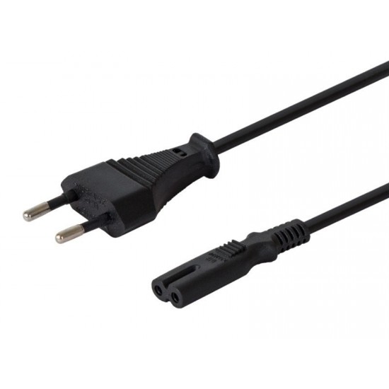 Kabel zasilający płaski ósemka 2pin, 3m, CL-105 Kabel zasilający płaski ósemka 2pin, 3m, CL-105
