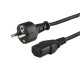 Kabel zasilający Schuko męski - IEC C13, 1,8m, CL-138