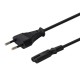 Kabel zasilający ósemka 2pin 1,2m, wielopak 10 szt. CL-97 Kabel zasilający ósemka 2pin 1,2m, wielopak 10 szt. CL-97
