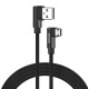 Kabel z dwustronnym złączem USB Micro USB - USB A 1m, CL-161