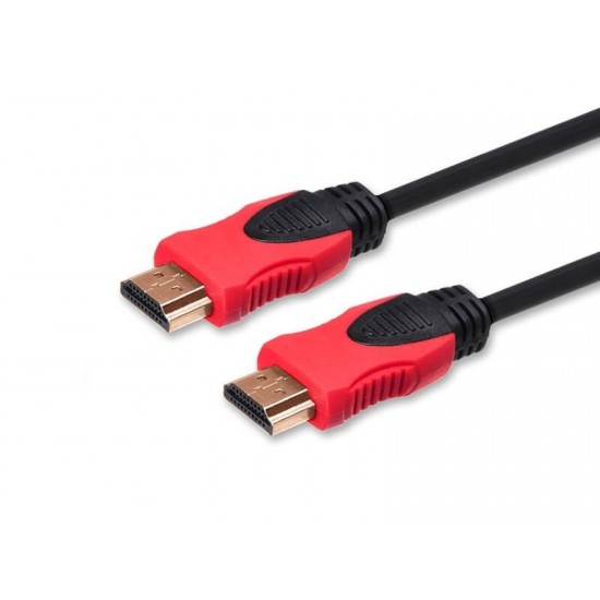 Kabel HDMI (M) v2.0, 5m, miedź, czarny, złote końcówki, ethernet/3D, CL-113