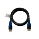 Kabel HDMI (M) 2m, oplot nylonowy, złote końcówki, v1.4 high speed, ethernet/3D, CL-48