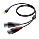 Kabel 3,5mm Jack Męski Stereo - 2x XLR Męski 3 M - CLA712/3