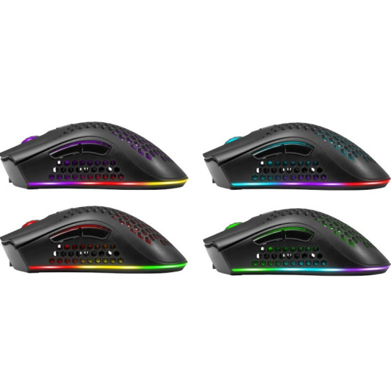 Mysz gamingowa bezprzewodowa Warlock GM-709L Optic RF RGB 2400 dpi 8P 