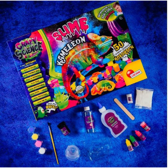 Zestaw naukowy Crazy Science Slime Kameleon