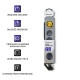 Listwa antyprzepięciowa Quick Switch, 4 gniazda, 1,5m, szara 