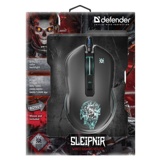 Mysz gamingowa przewodowa SLEIPNIR GM-927 12800 dpi 6P 