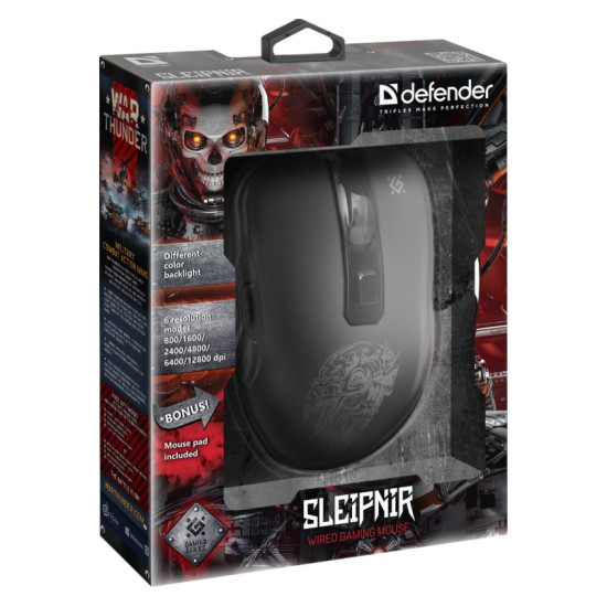 Mysz gamingowa przewodowa SLEIPNIR GM-927 12800 dpi 6P 