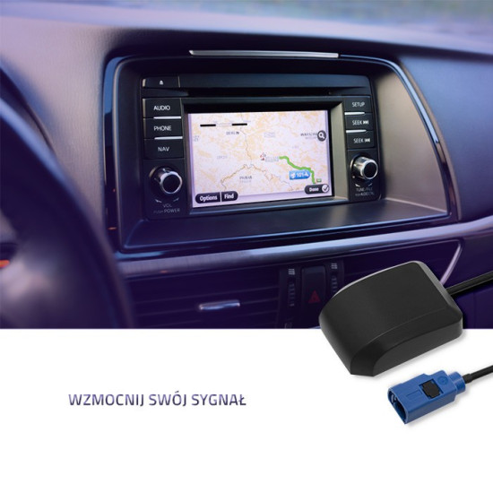 Antena GPS | 28dBi | Zewnętrzna 