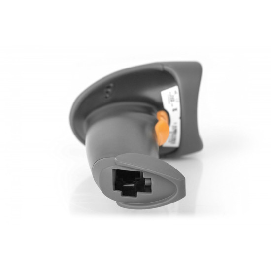 Czytnik kodów kreskowych bezprzewodowy Bluetooth, 1D i 2D, zgodny z kodami QR, Stojak w zestawie