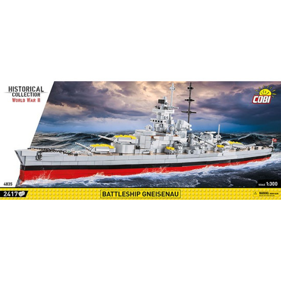 Klocki Historical Collection Battleship Gneisenau 