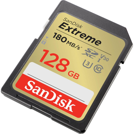 Karta pamięci Extreme SDXC 128GB 180/90 MB/s V30 UHS-I U3 