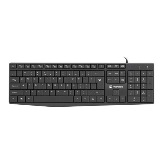 Klawiatura Nautilus US slim 1.8m Czarna 