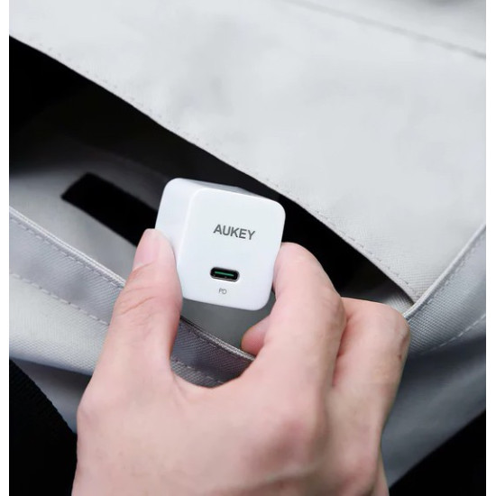 PA-Y20S White Mini ładowarka sieciowa 1xUSB-C 20W PD Power Delivery