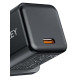 PA-F5 OEM Black Mini ładowarka sieciowa 1xUSB-C 20W PD Power Delivery