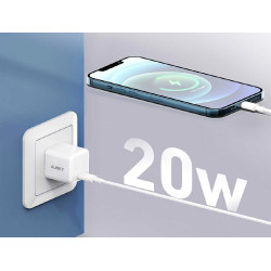 PA-F5 OEM White Mini ładowarka sieciowa 1xUSB-C 20W PD Power Delivery 