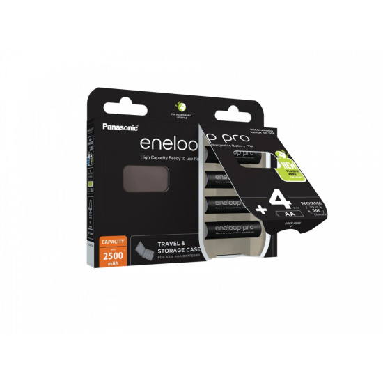 Eneloop PRO akumulator 2500 mAh AA 4szt+pudełko 