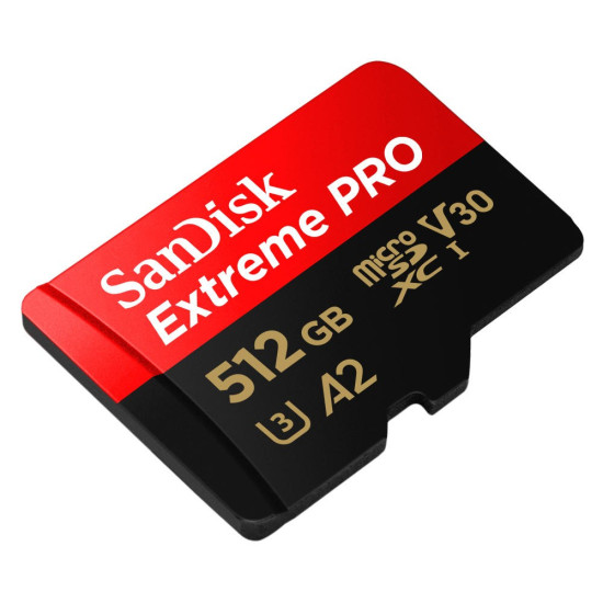 Karta Extreme Pro microSDXC 512GB 200/140 MB/s A2 V30 U3 