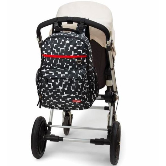 Plecak do wózka Duo Signature Cubes czarny