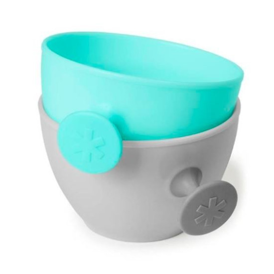 Zestaw jedzeniowy Easy-Feed Teal/Grey