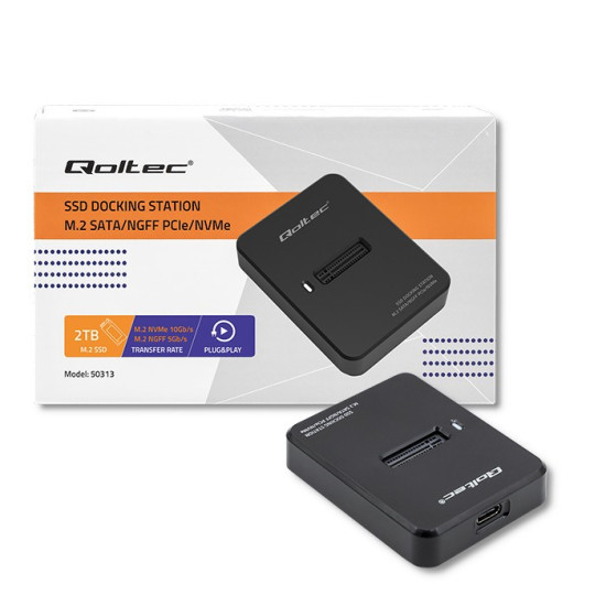 Stacja dokująca dysków SSD M.2 SATA / PCIe | NGFF / NVMe | USB 3.1 