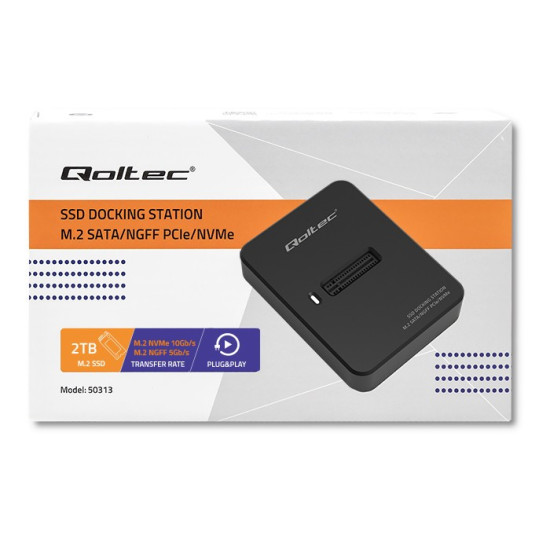 Stacja dokująca dysków SSD M.2 SATA / PCIe | NGFF / NVMe | USB 3.1 