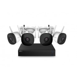 Bezprzewodowy system bezpieczeństwa 4 Channel Wi-Fi NVR 4 Bullet 2 Cameras 