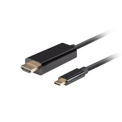Kabel USB-C(M)-> HDMI(M)1M 4K 60HZ czarny