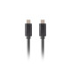 Kabel USB-C M/M 3.1 gen 2 1M 10GB/S PD100W czarny