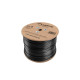 KABEL LAN UTP KAT-5E 305M DRUT OUTDOOR ŻELOWANY CU CZARNY FLUKE PASSED LANBERG