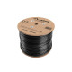 KABEL LAN FTP KAT-6 305M DRUT OUTDOOR ŻELOWANY CU CZARNY FLUKE PASSED LANBERG