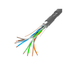 Kabel SFTP kat.5e 305m drut CU LCS5-11CU-0305-S Szary