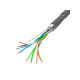 Kabel SFTP kat.5e 305m drut CU LCS5-11CU-0305-S Szary