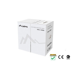 Kabel UTP Kat.5E CU 305 m drut FLUKE szary LCU5-12CU-0305-S