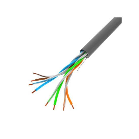 Kabel UTP Kat.5E CU 305 m drut FLUKE szary LCU5-12CU-0305-S