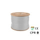 Kabel LAN UFTP KAT-6A 305M DRUT CU LSZH Szary CPR+ FLUKE PASSED