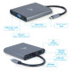 Adapter USB-C Hub HDMI USB-C PD VGA USB 3.0 Audio Card 