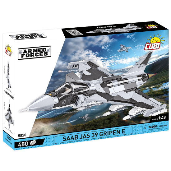 Klocki Armed Forces SAAB Jas 39 Gripen E 480 klocków