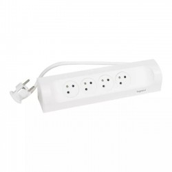 Przedłużacz narożny 4x2P+Z 1m biały