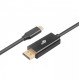 Kabel USB C - Displayport 2m czarny