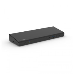 Stacja dokująca USB C Display Link, obsługa trzech wyświetlaczy do 4K, HDMI, DP, USB C, USB A, GbE, Audio, PD 85w, kompatybilność z Mac/PC/Chrome