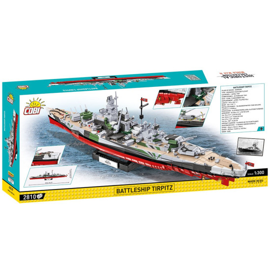 Klocki Historical Collection Battleship Tirpitz 2810 elementów