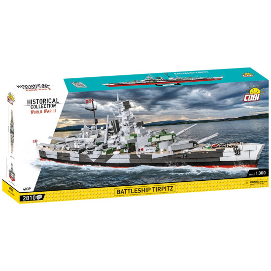 Klocki Historical Collection Battleship Tirpitz 2810 elementów