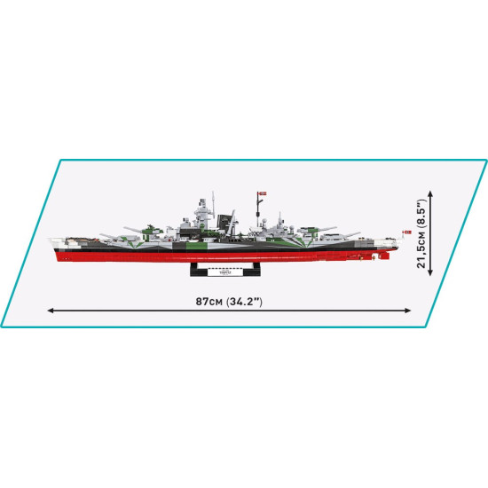 Klocki Historical Collection Battleship Tirpitz 2810 elementów