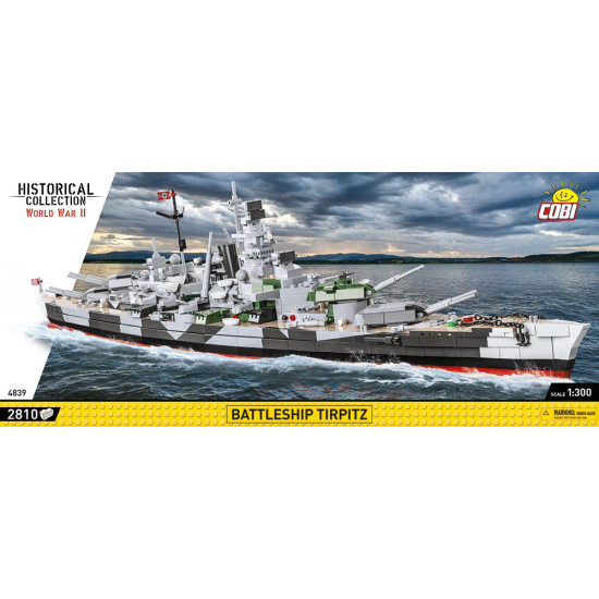 Klocki Historical Collection Battleship Tirpitz 2810 elementów